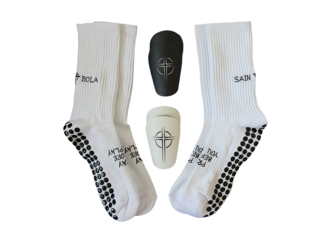 Grip Socken + Mini Shinpads Bundle